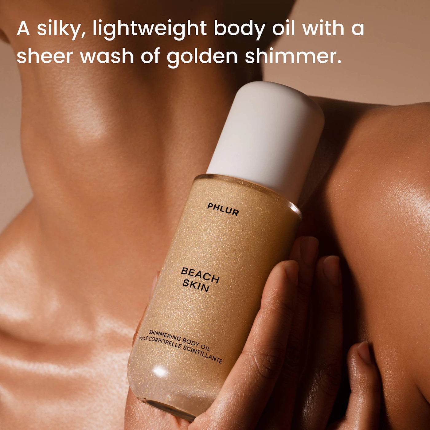 PHLUR Beach Skin Shimmering Body Oil - Volare Makeup