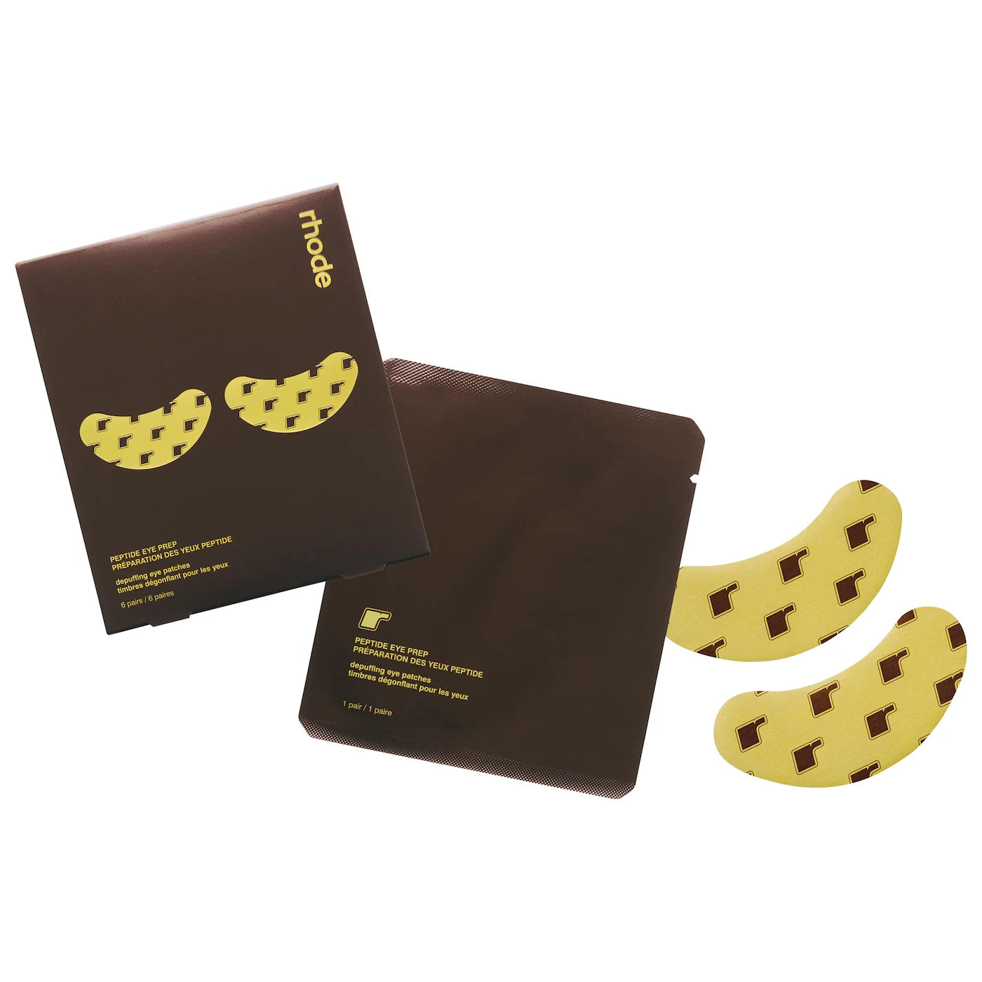 rhode Limited Edition Peptide Eye Prep Depuffing Eye Patches - Volare Makeup