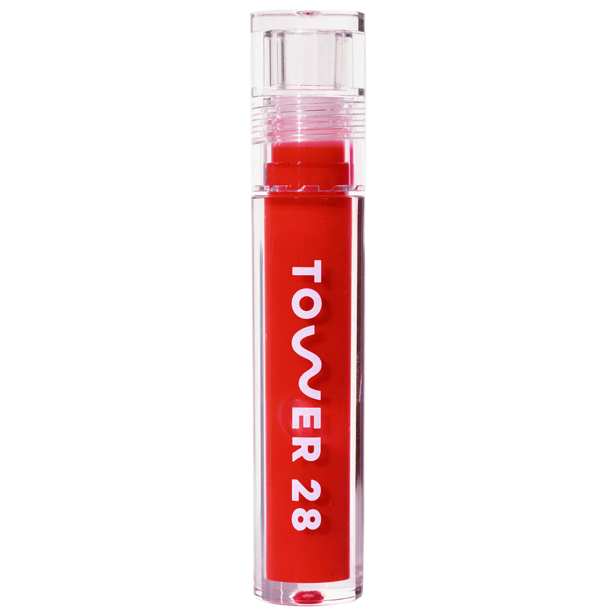 Tower 28 Beauty ShineOn Lip Jelly Non-Sticky Gloss Lipgloss Volare Makeup Spicy - sheer(ish) red  