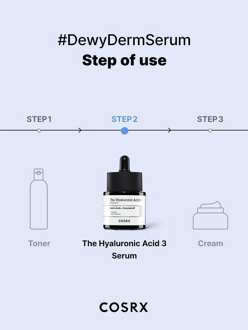 COSRX The Hyaluronic Acid 3 Serum Moisturizer Cosrx   