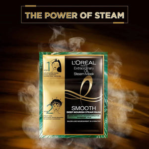 L'OREAL PARIS ELVIVE Extraordinary Oil Hair Treatment Deep Nourish Steam Sleek Mask - Volare Makeup