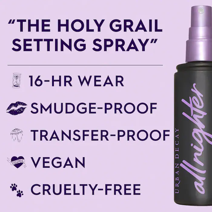 Urban Decay All Nighter Long-Lasting Makeup Setting Spray  Volare Makeup   