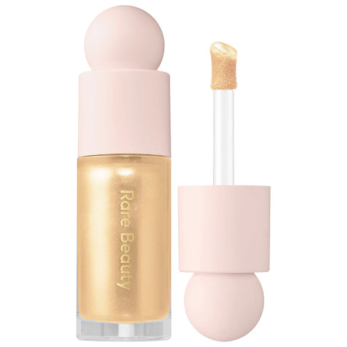Rare Beauty by Selena Gomez Positive Light Liquid Luminizer Highlight  Volare Makeup Outshine - true gold  
