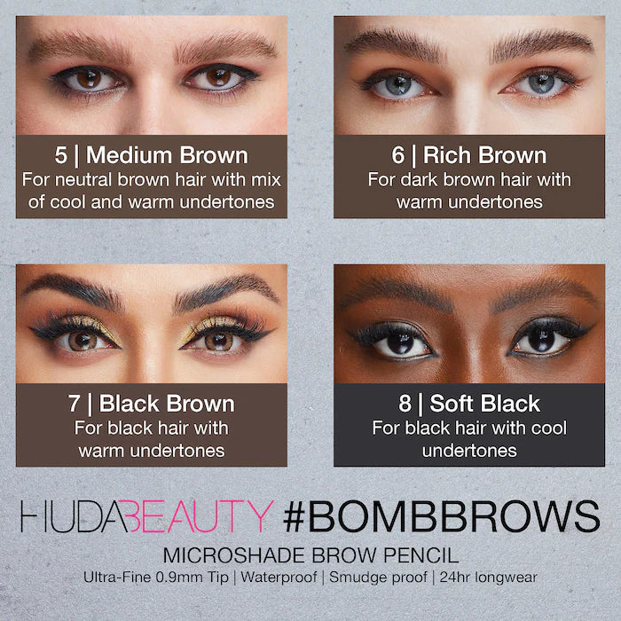 Huda Beauty #BOMBBROWS Microshade Brow Pencil Brow pencil Huda Beauty   